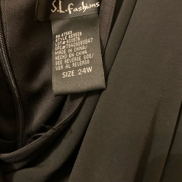 S.L. Fashions Sleeveless Dress size 24w - Picture 3 of 3